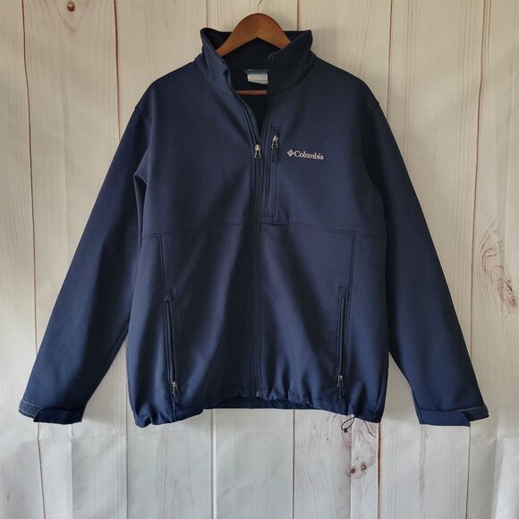 Columbia Other - Columbia Men’s L Zip Front Lightweight Jacket, Navy Blue, Three Front Zip Pocket